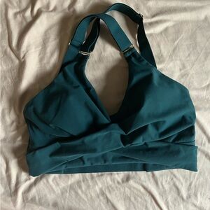 Secret garden teal buffbunny candy wrap sports bra